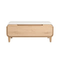 Modern Minimalist Wooden Coffee Table with Drawer