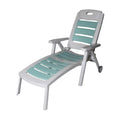 Adjustable Reclining Lounge Chair with Breathable Mesh Fabric